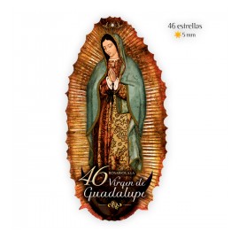 Cromo 46 Rosarios a la Virgen de Guadalupe