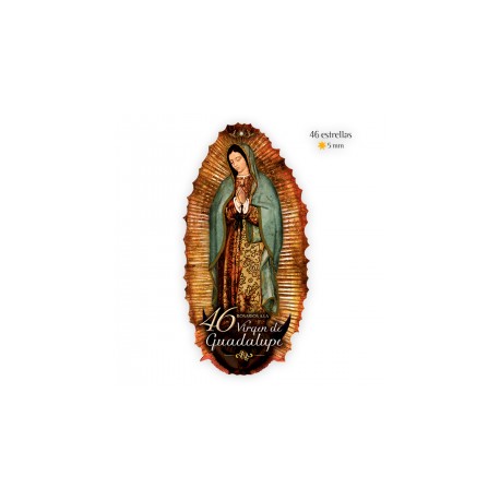 Cromo 46 Rosarios a la Virgen de Guadalupe