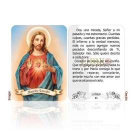 Sagrado Corazón de Jesús (fondo azul)