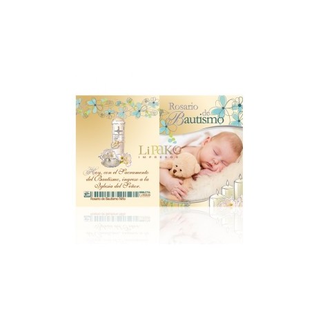 Rosario de Bautismo (niño) PLATA